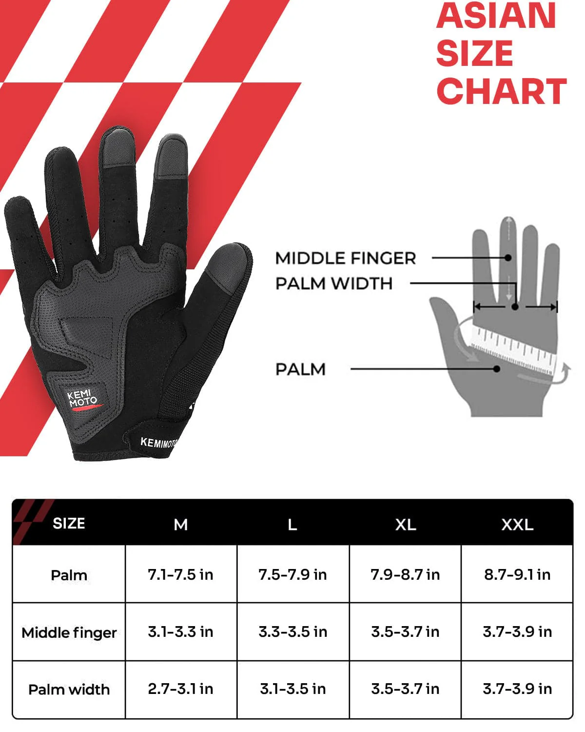 Motorcycle Riding Gloves (for Motorcross Dirt Bike ATV UTV) - Image 7