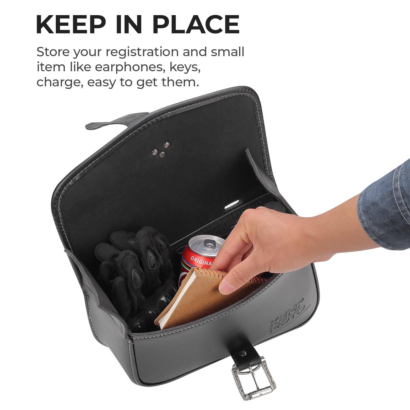 Swing Arm Saddle Bag for Sportster Rebel 300 500 - Image 3