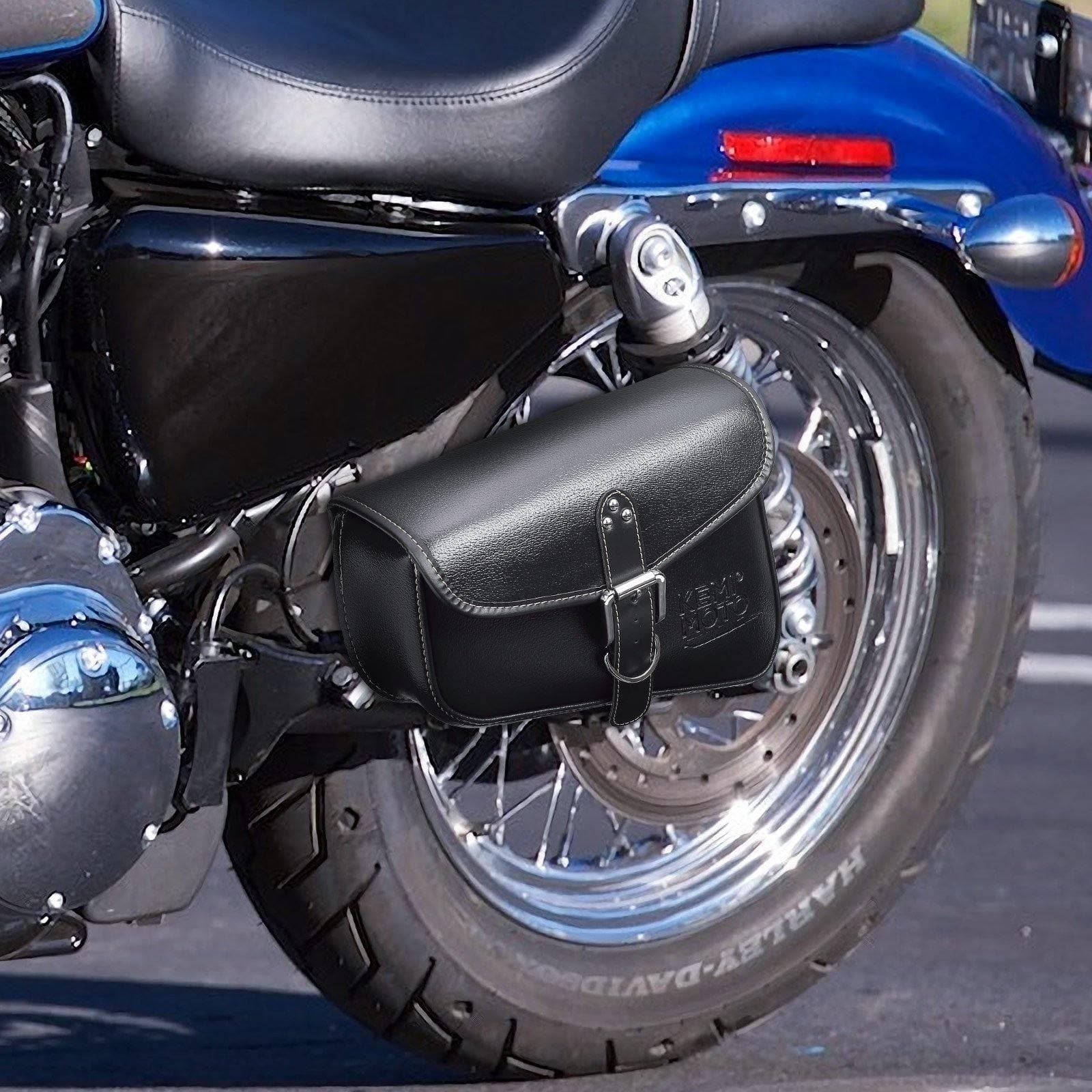 Swing Arm Saddle Bag for Sportster Rebel 300 500 - Image 6