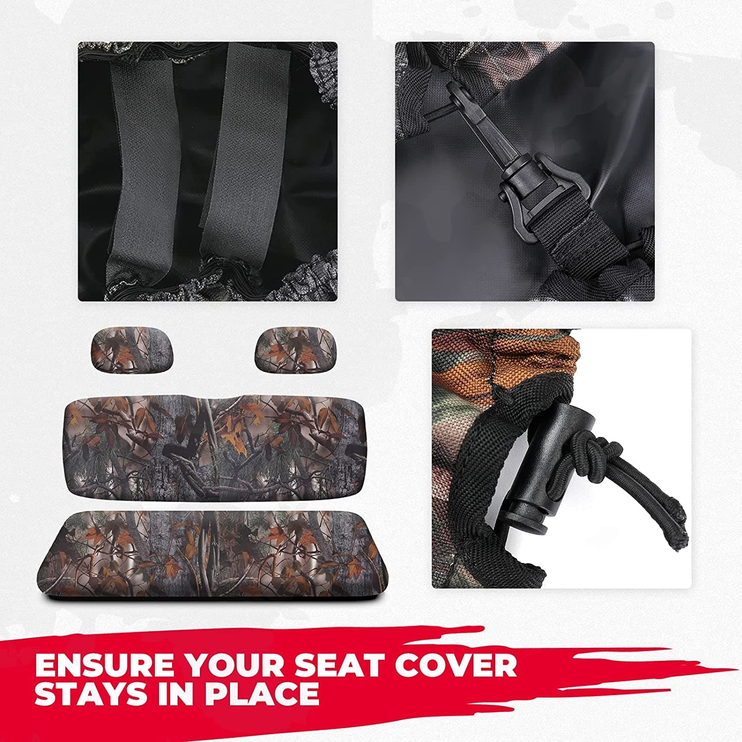 UTV Camo Seat Covers for Polaris Ranger 500 700 800 - Image 7