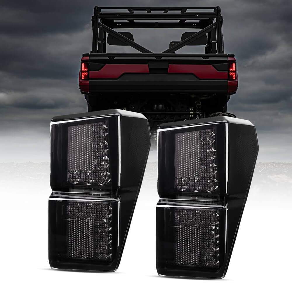 Adjustable Side Mirrors & Tail Light for Polaris Ranger 1000 XP/Crew - Image 11