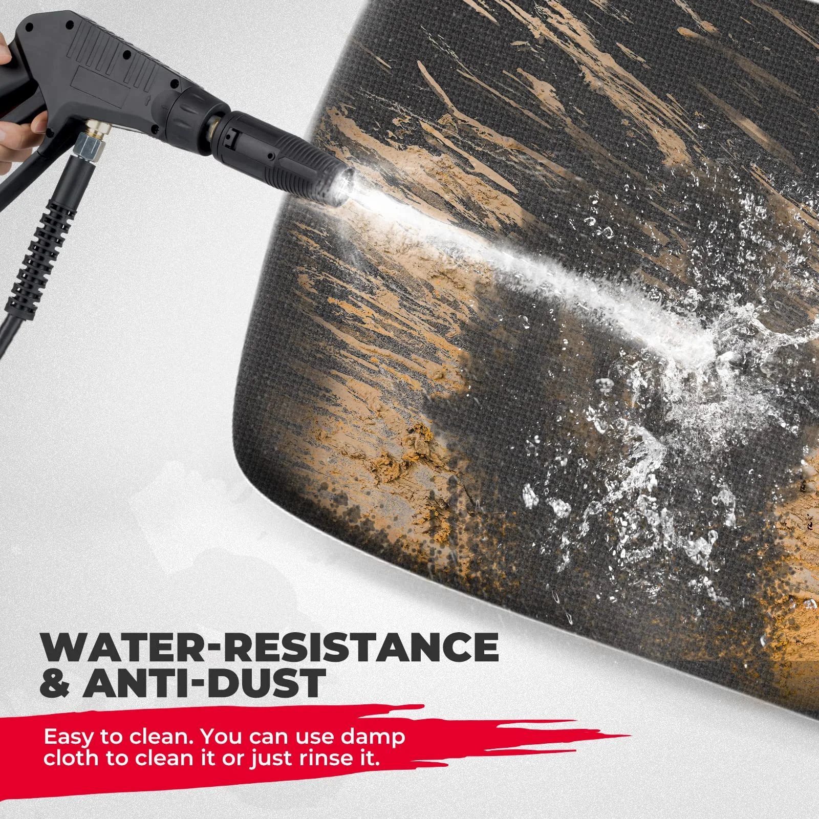 Seat Covers w/ Back Seat Cover for Polaris Ranger 500 700 800 - Image 4