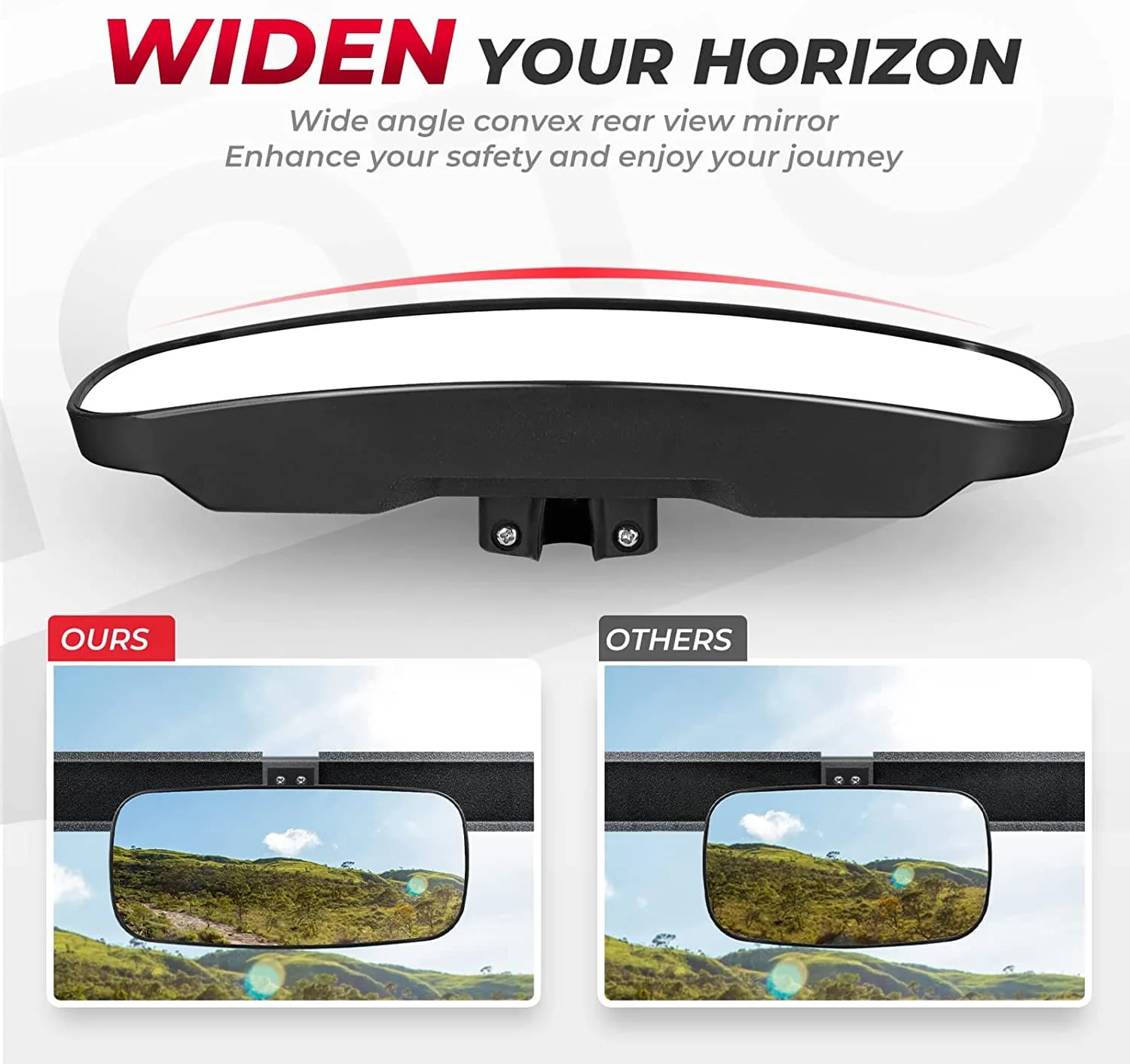 UTV Rear View Mirror for Polaris Ranger 500 570 900 XP 1000 XP/Crew 2017-2025 - Image 4