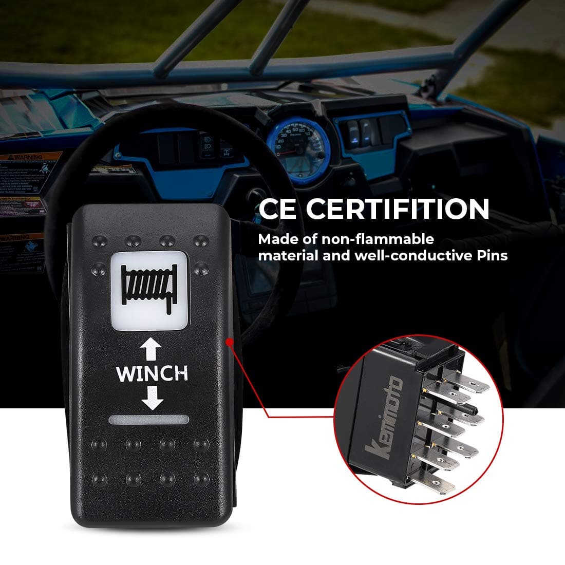 7Pin Winch Rocker Switches For Polaris, Can-Am - Image 4