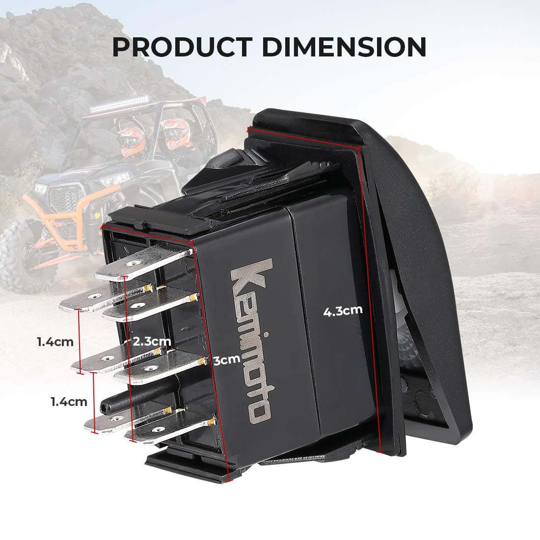 7Pin Winch Rocker Switches For Polaris, Can-Am - Image 5