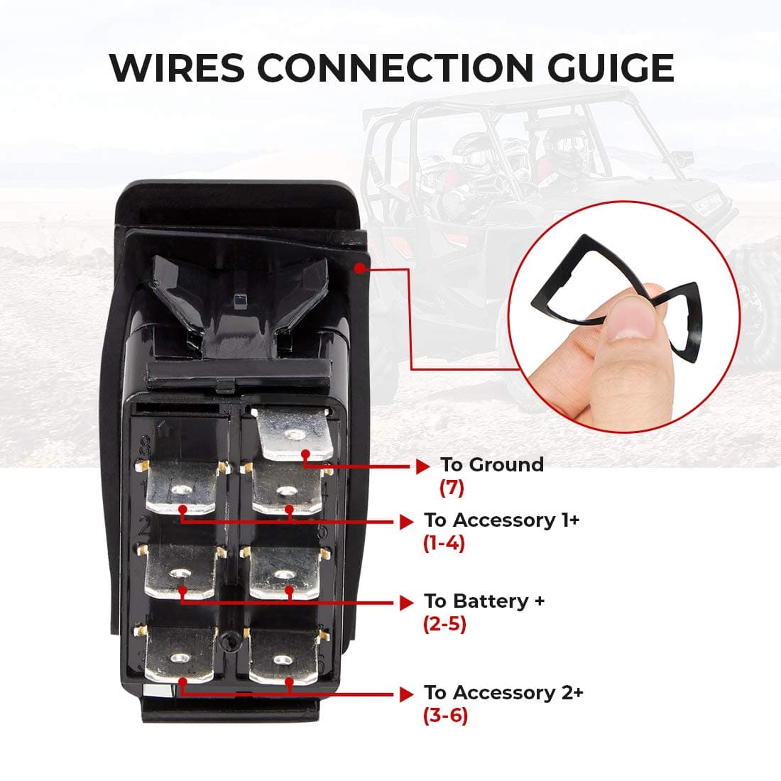 7Pin Winch Rocker Switches For Polaris, Can-Am - Image 6