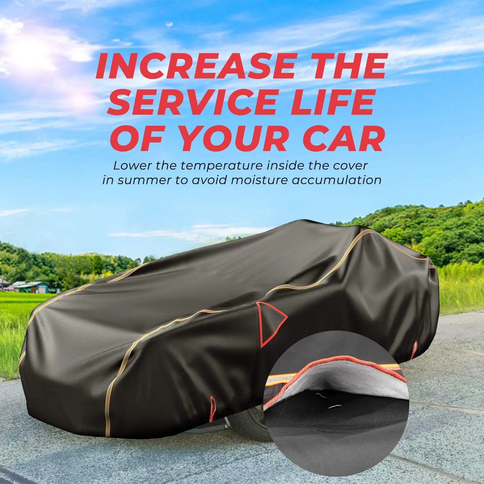 Full Cover with Reflective Strips For Polaris Slingshot S/R/SL/SLR/GT - Image 5