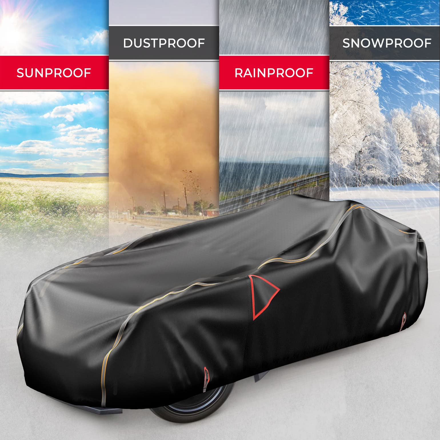 Full Cover with Reflective Strips For Polaris Slingshot S/R/SL/SLR/GT - Image 7