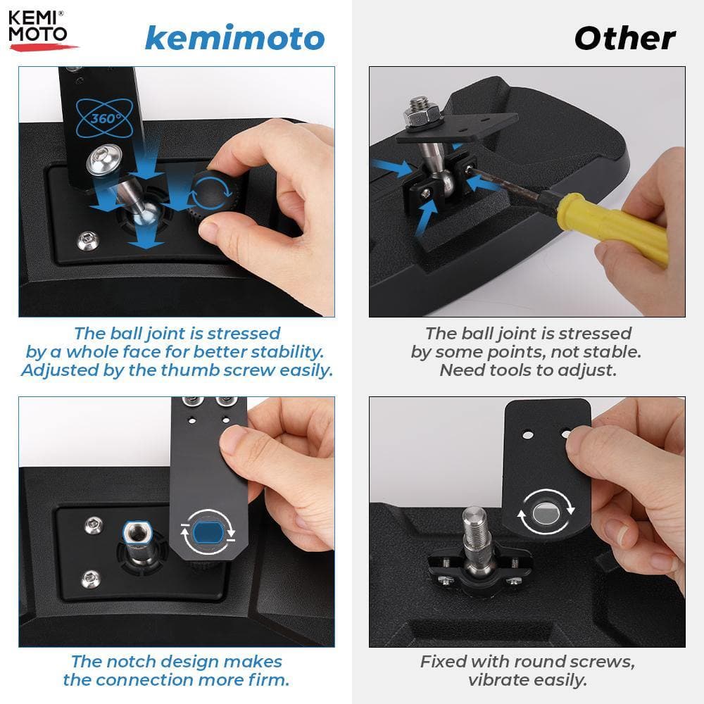 Upgraded Rear View Mirror for Polaris Ranger 500/570/900/1000 Crew XP - Image 3