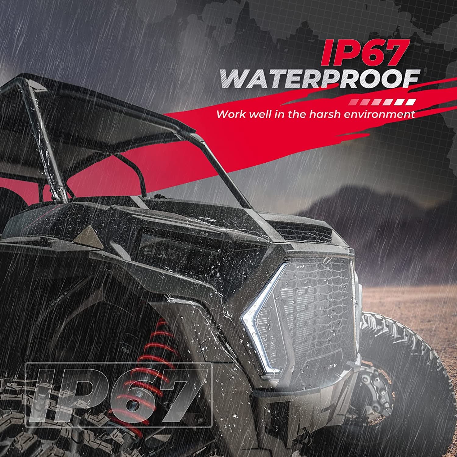 RGB Turn Signal Lights Fit Polaris RZR XP 1000 Turbo (2019-2023) - Image 5