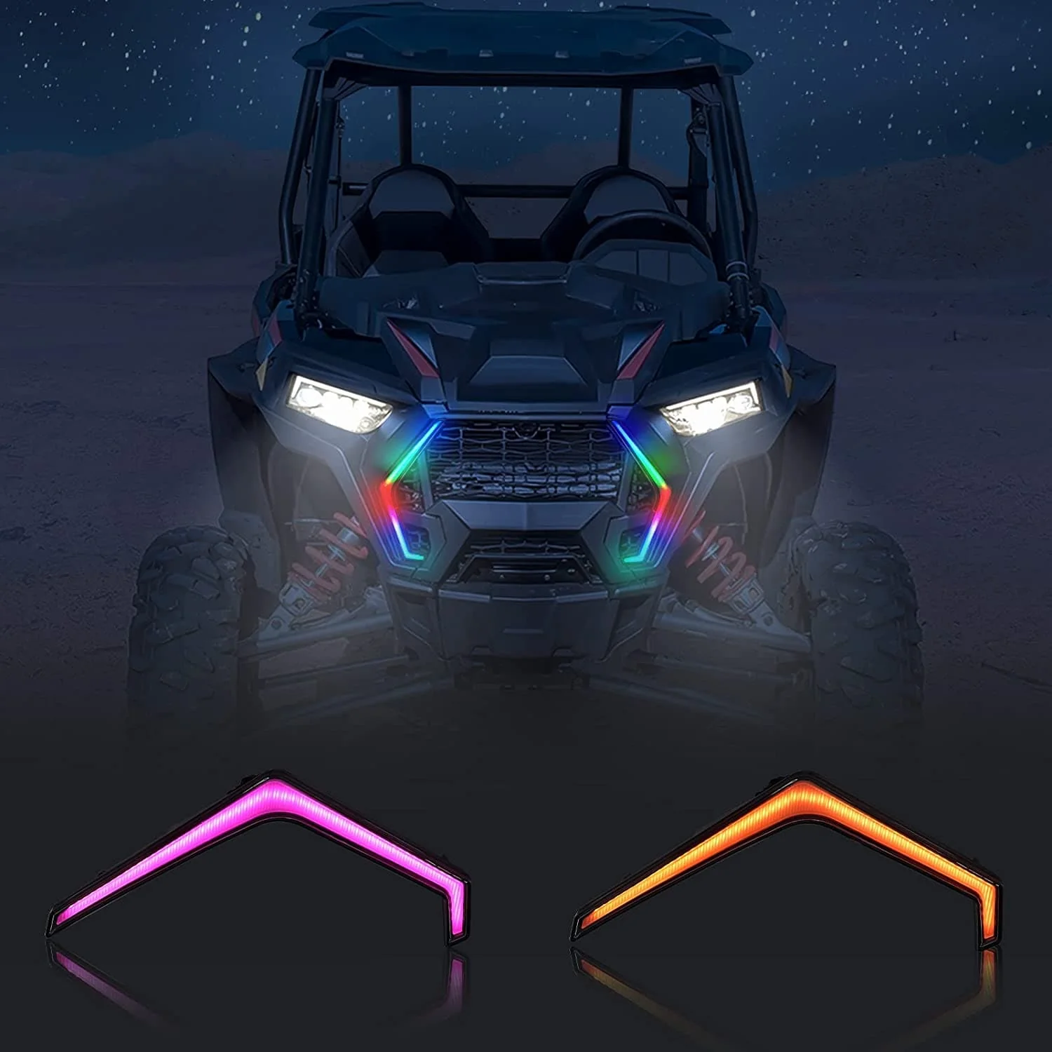 RGB Turn Signal Lights Fit Polaris RZR XP 1000 Turbo (2019-2023) - Image 8