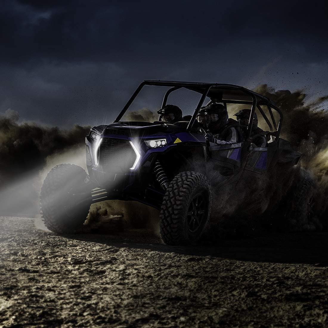 UTV Front Turn Fang Light Set Fit 2019+ Polaris RZR XP 1000/ Turbo S - Image 6