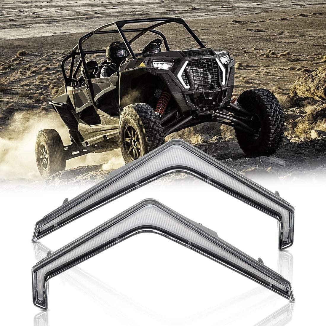 UTV Front Turn Fang Light Set Fit 2019+ Polaris RZR XP 1000/ Turbo S - Image 7