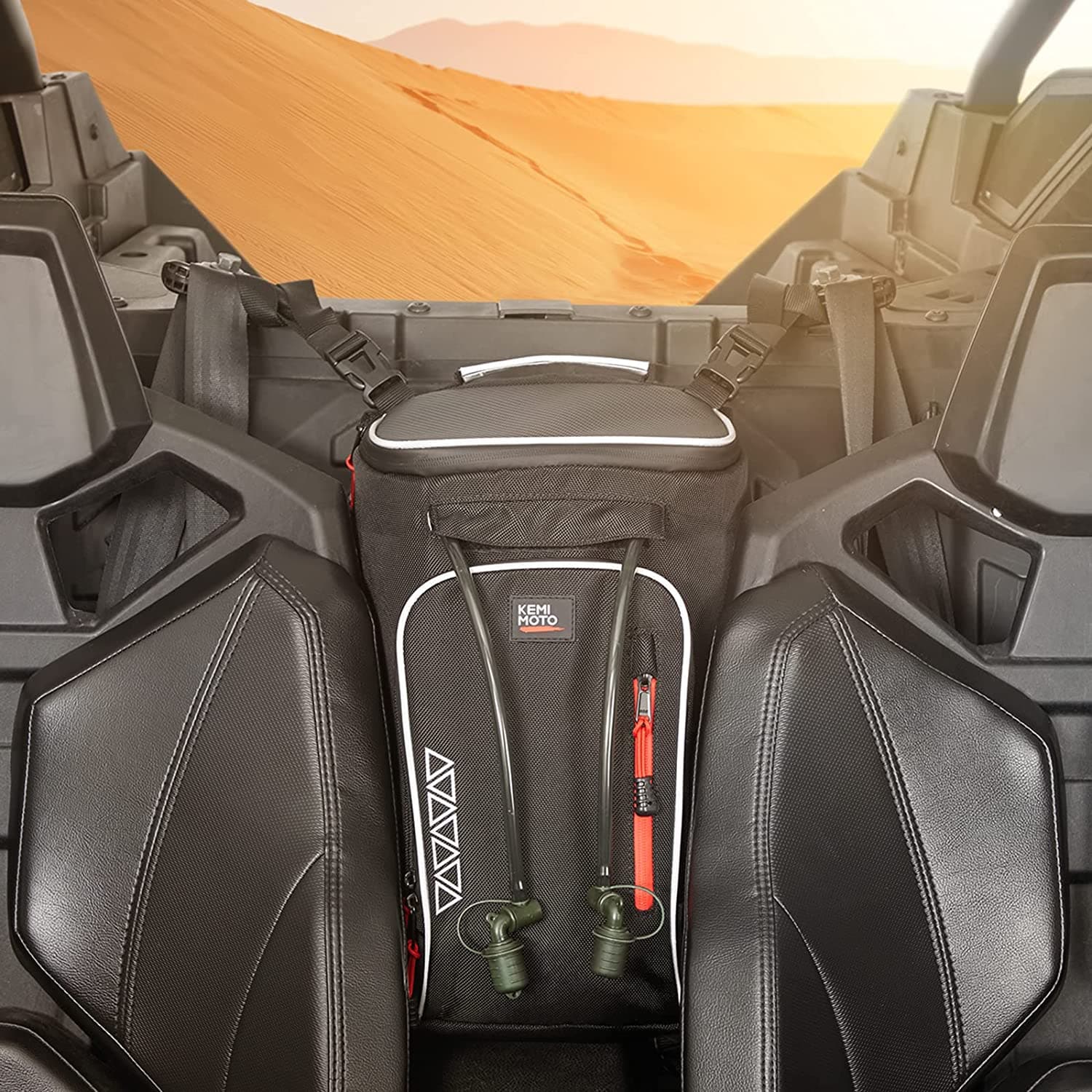 Updated Center Shoulder Console Bag W/Cooler Bag for Polaris/Can-Am - Image 10