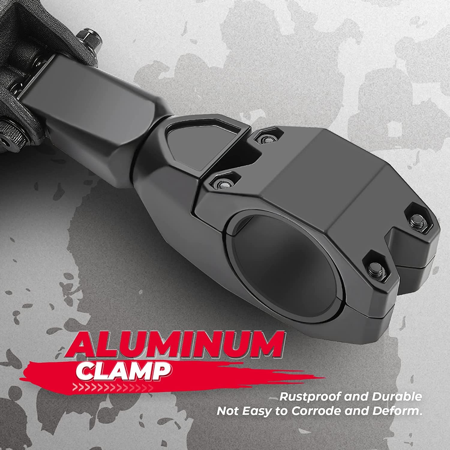 UTV Side View Mirrors for Can Am Maverick X3/ RZR w/ 1.75"-2'' Roll Bar (1 pair) - Image 4