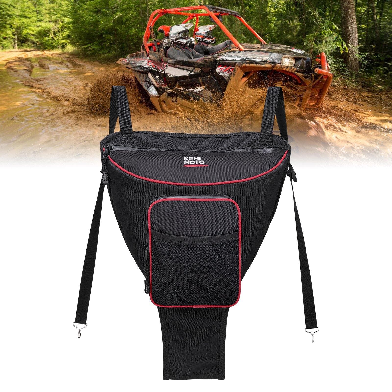 UTV Cab Pack Center Seat Storage Bag for Polaris RZR 900 570 800 XP 1000 - Image 7