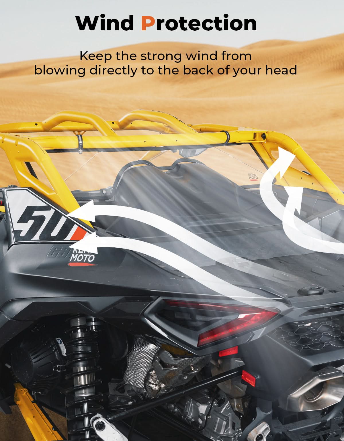 Scratch Resistant Rear Windshield for Can-Am Maverick R 2024+ - Image 3