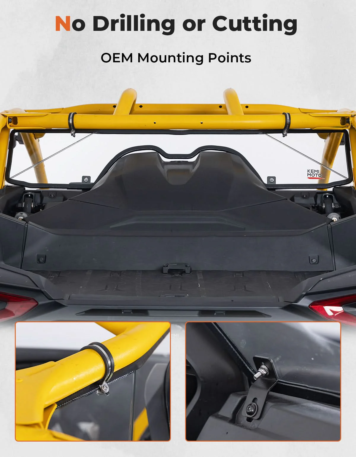 Scratch Resistant Rear Windshield for Can-Am Maverick R 2024+ - Image 7