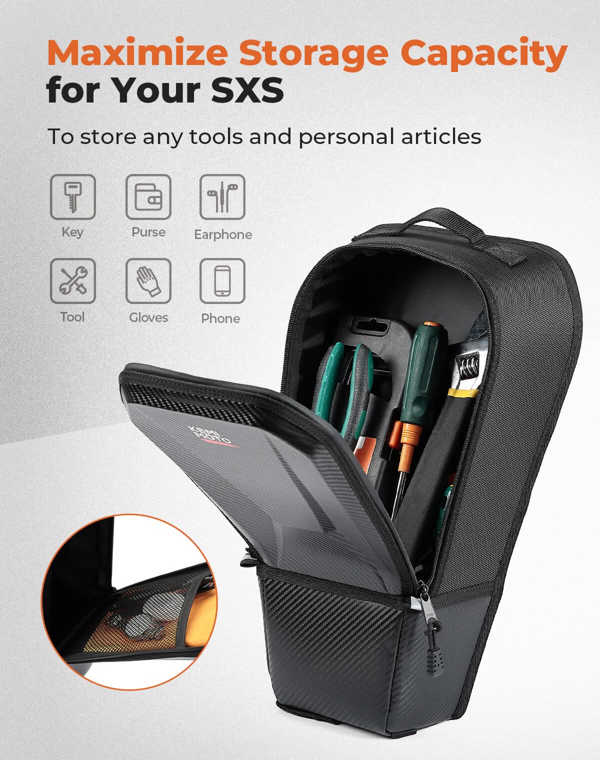 Shoulder Storage Bag for Can-Am Maverick R 2024+ - Image 3