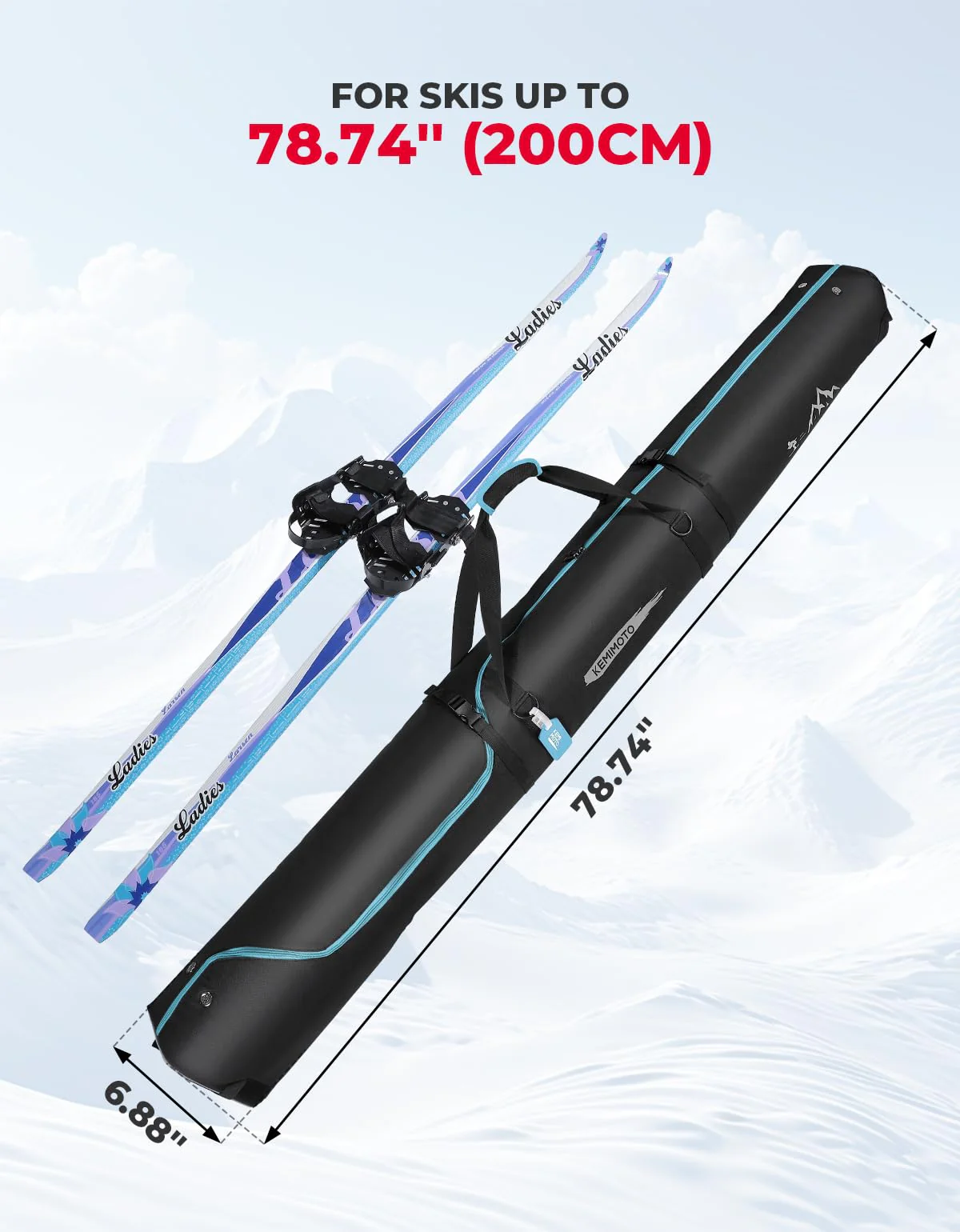 Snowboard Bag, 360° Fully Padded Ski Bag - Image 6