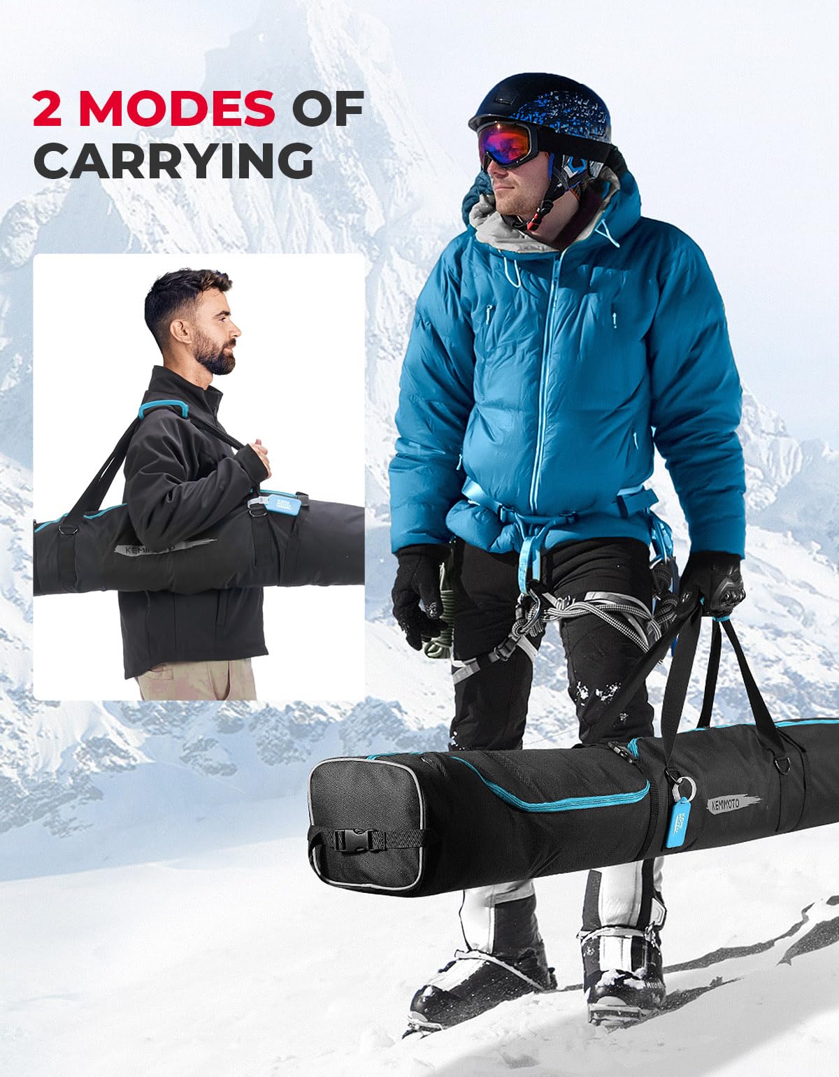 Snowboard Bag, 360° Fully Padded Ski Bag - Image 7