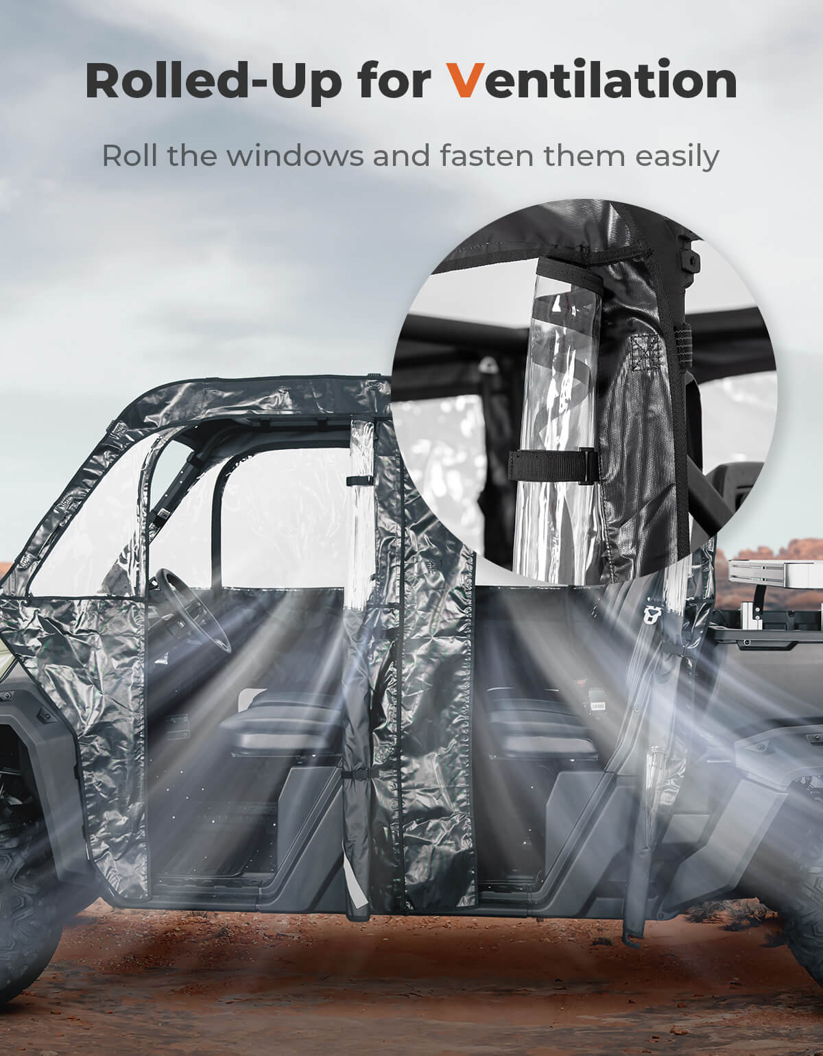 Soft Cab Enclosure Doors for Can-Am Defender Max HD10|9|8|7 - Image 3