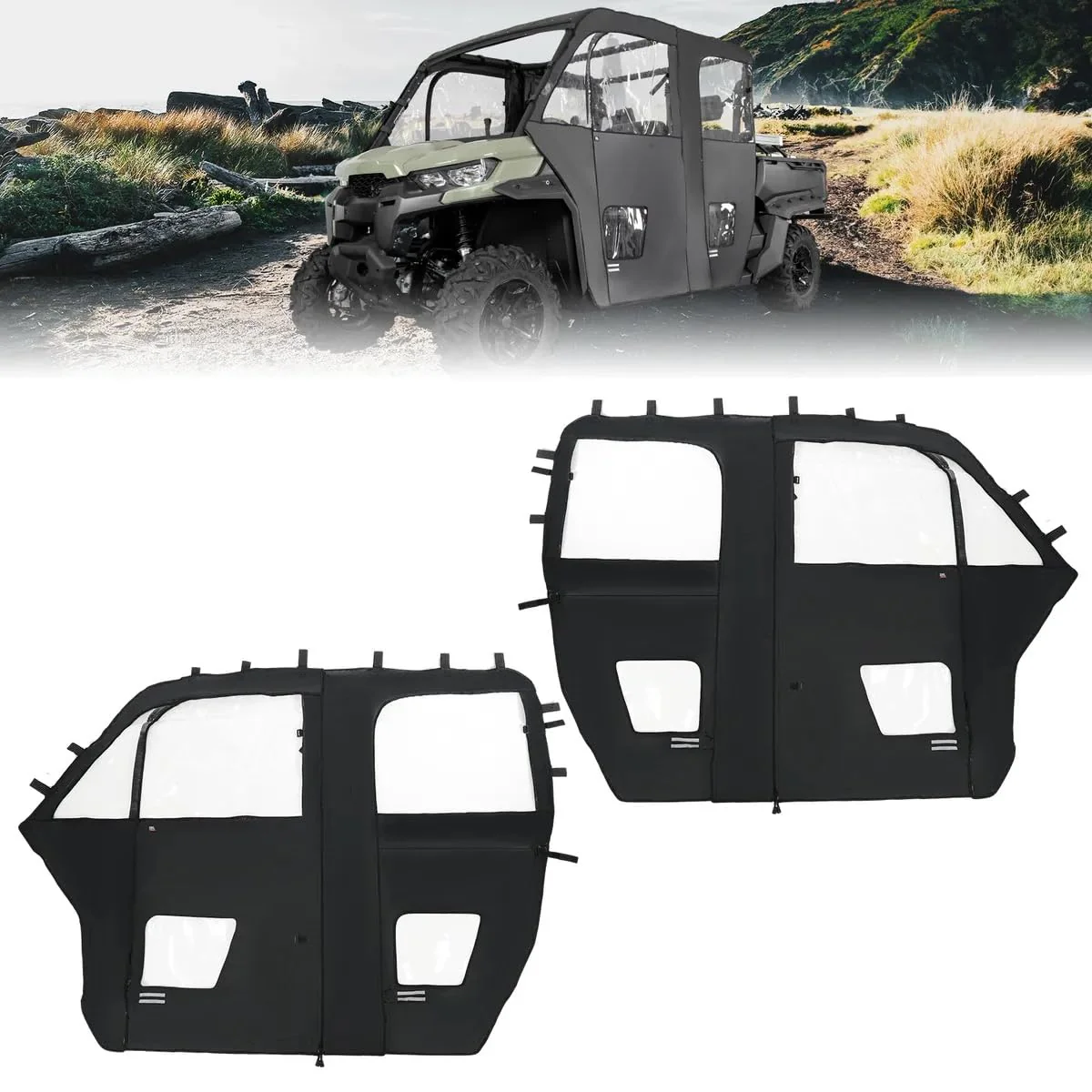 Soft Cab Enclosure Doors for Can-Am Defender Max HD10|9|8|7 - Image 8