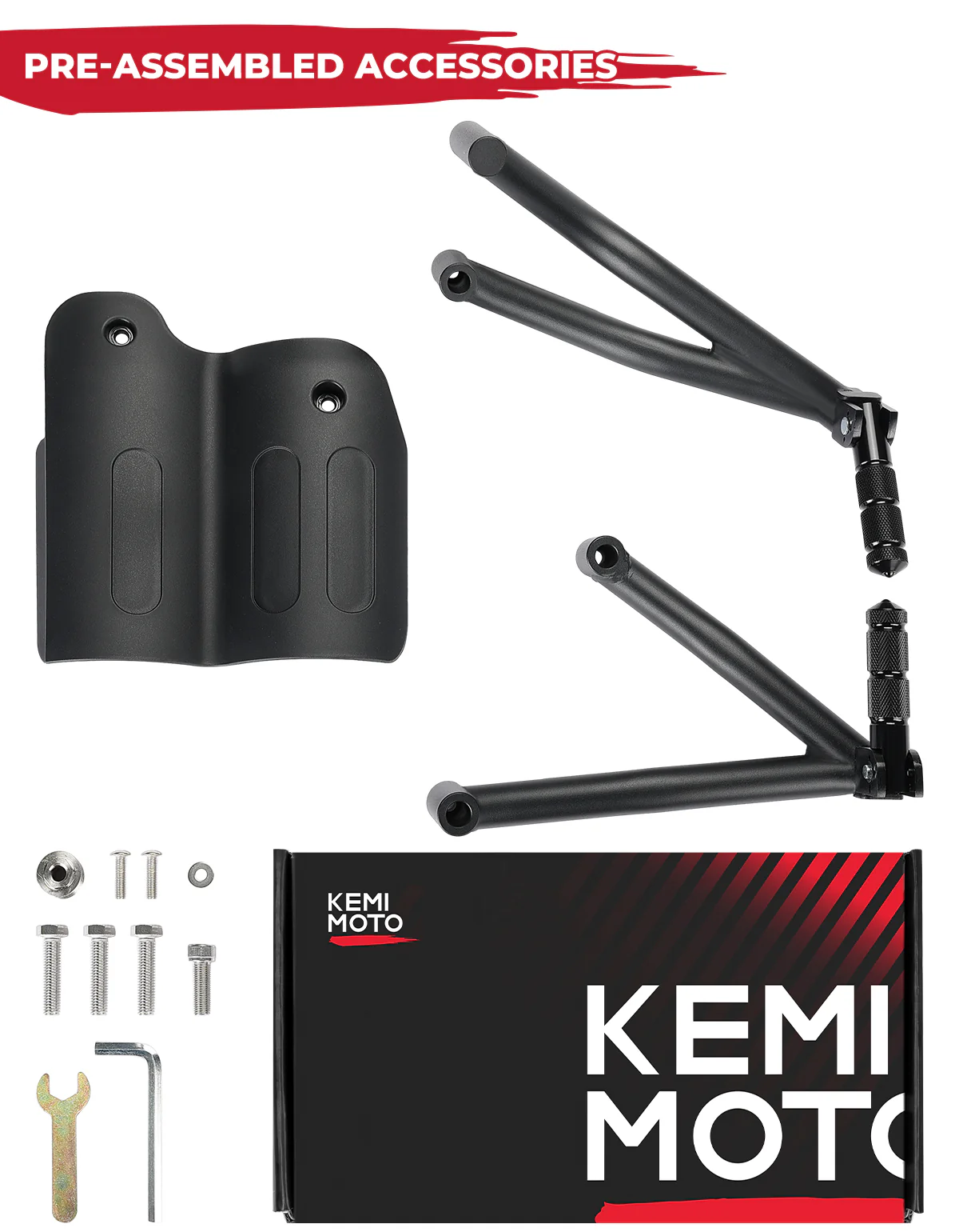 Passenger Footpeg Mount Kit Black for Sportster S 1250 - Image 3