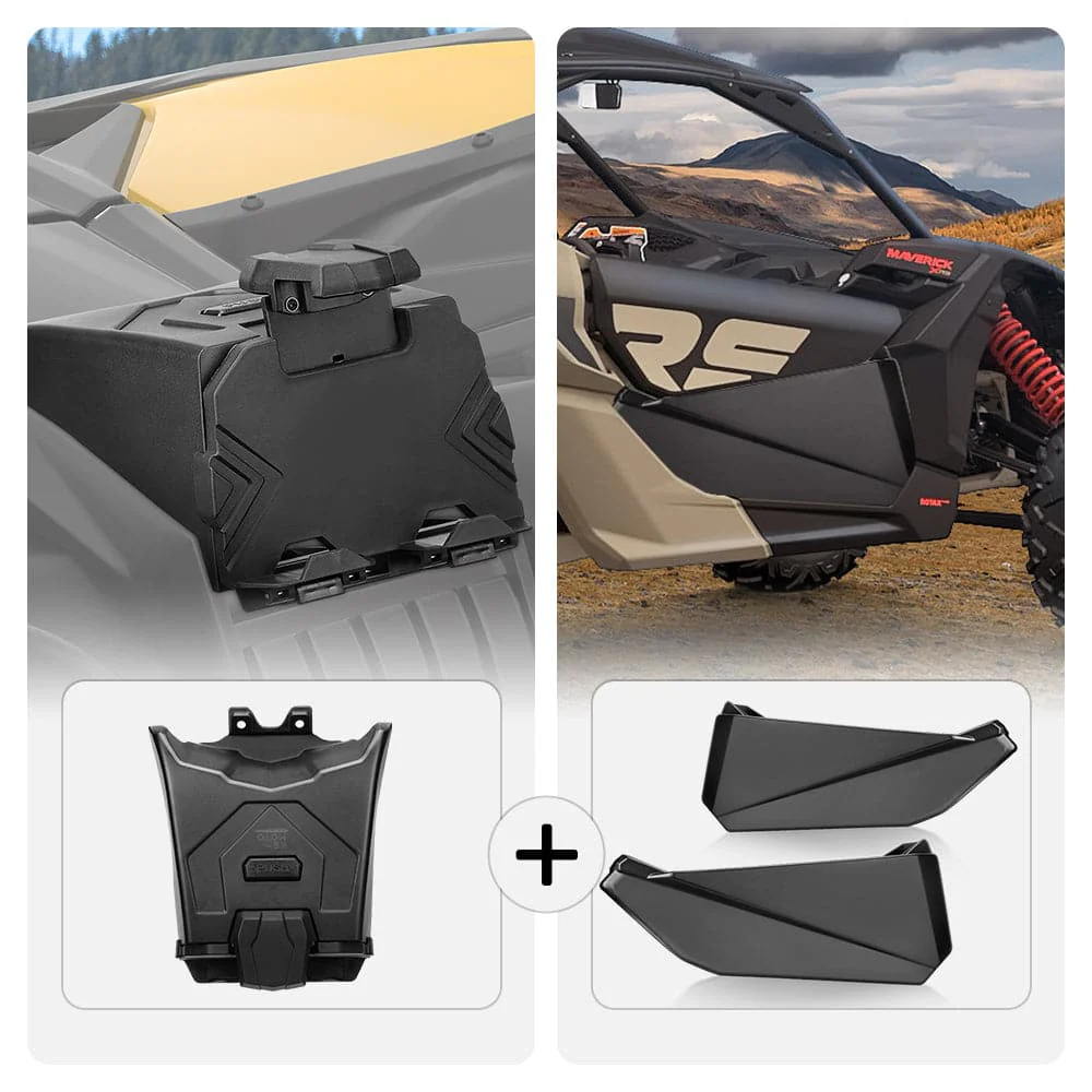 Tablet Holder & Front Lower Door Inserts Fit Can-Am Maverick X3 - Image 14
