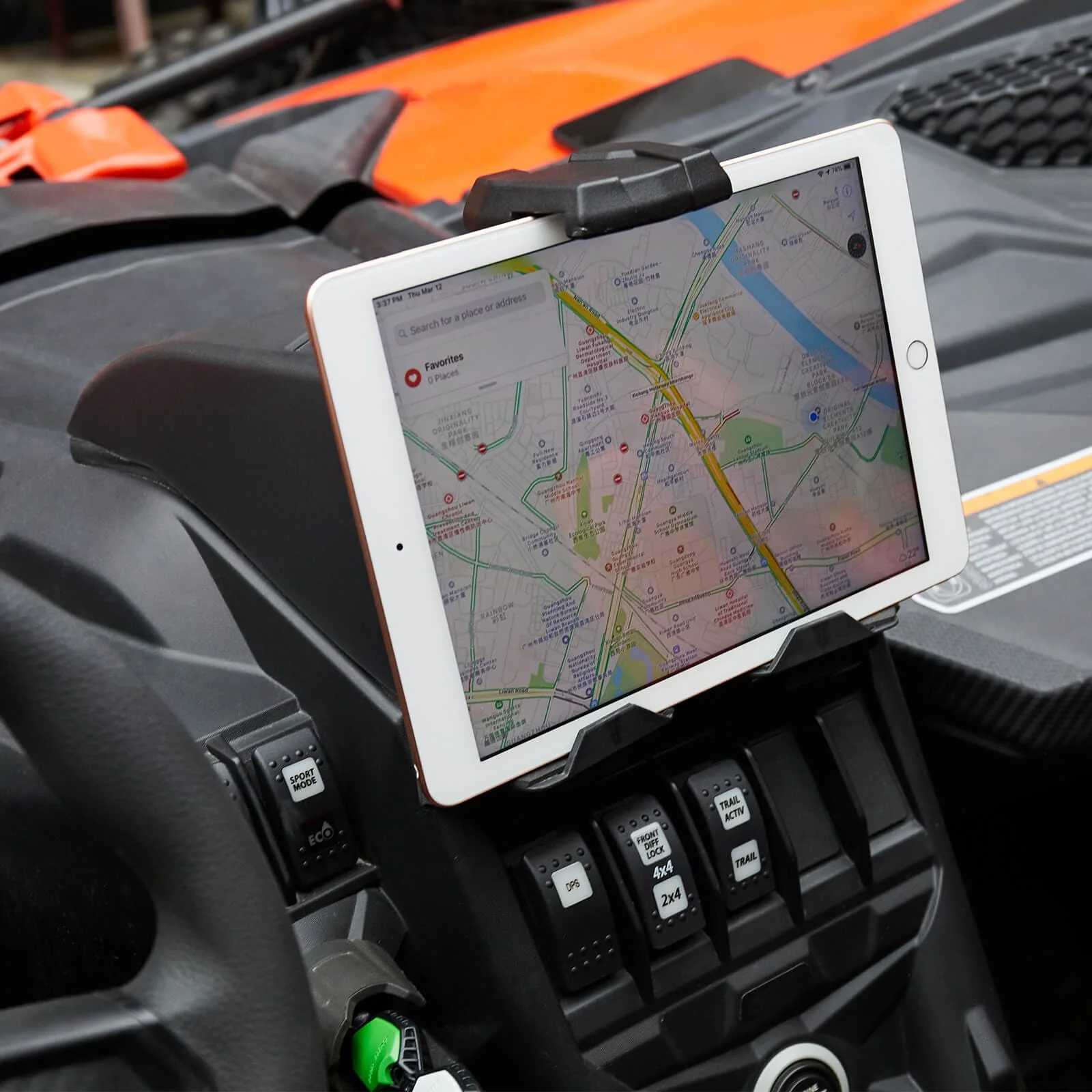 Tablet Holder & Front Lower Door Inserts Fit Can-Am Maverick X3 - Image 5