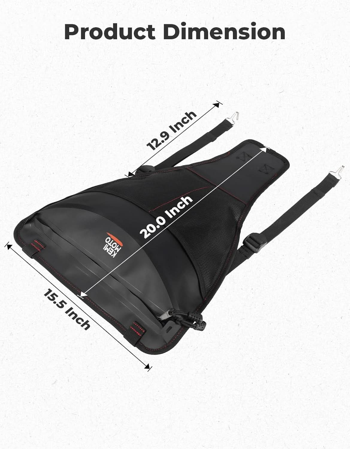 TPU Center Storage Bag for Polaris RZR XP 1000 Turbo S 900 2014-2023 - Image 6