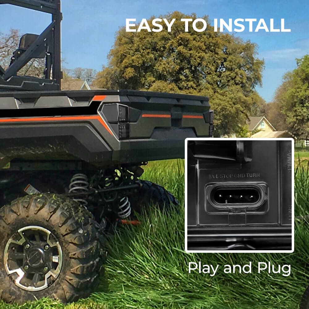 Under Seat Storage Box & Tail Light for Polaris Ranger - Image 12