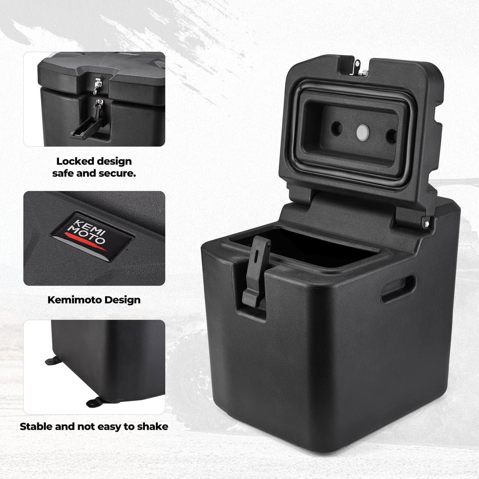Under Seat Storage Box & Tail Light for Polaris Ranger - Image 4