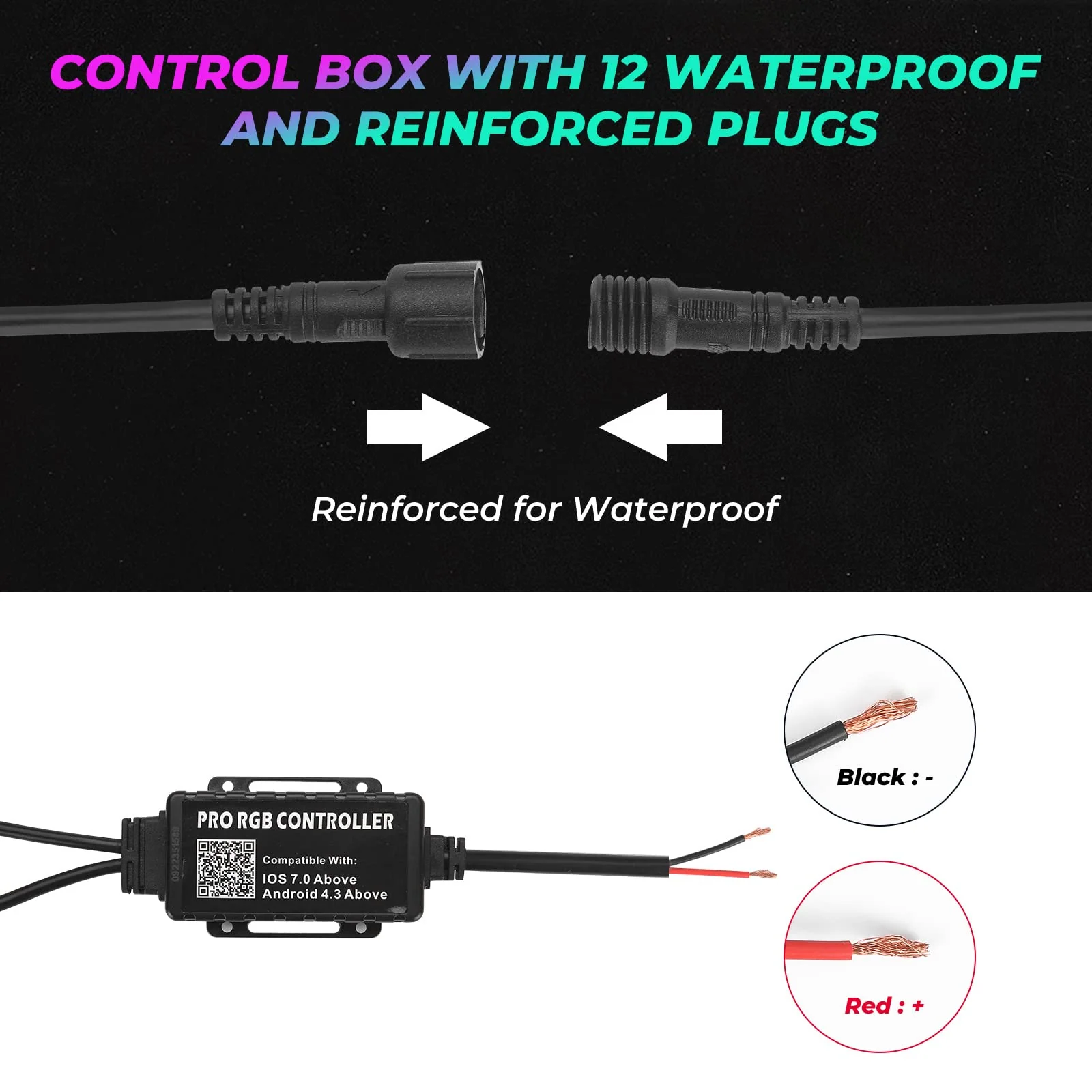 Golf Cart Million Colors Underglow LED Light Kit 12V 12PCS - Image 6