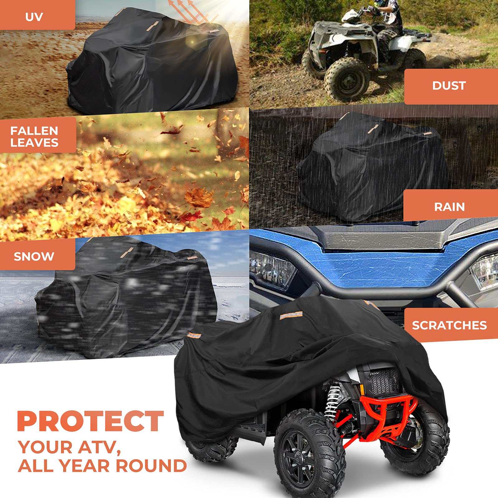 Universal ATV Waterproof Heavy Duty Cover - Image 7