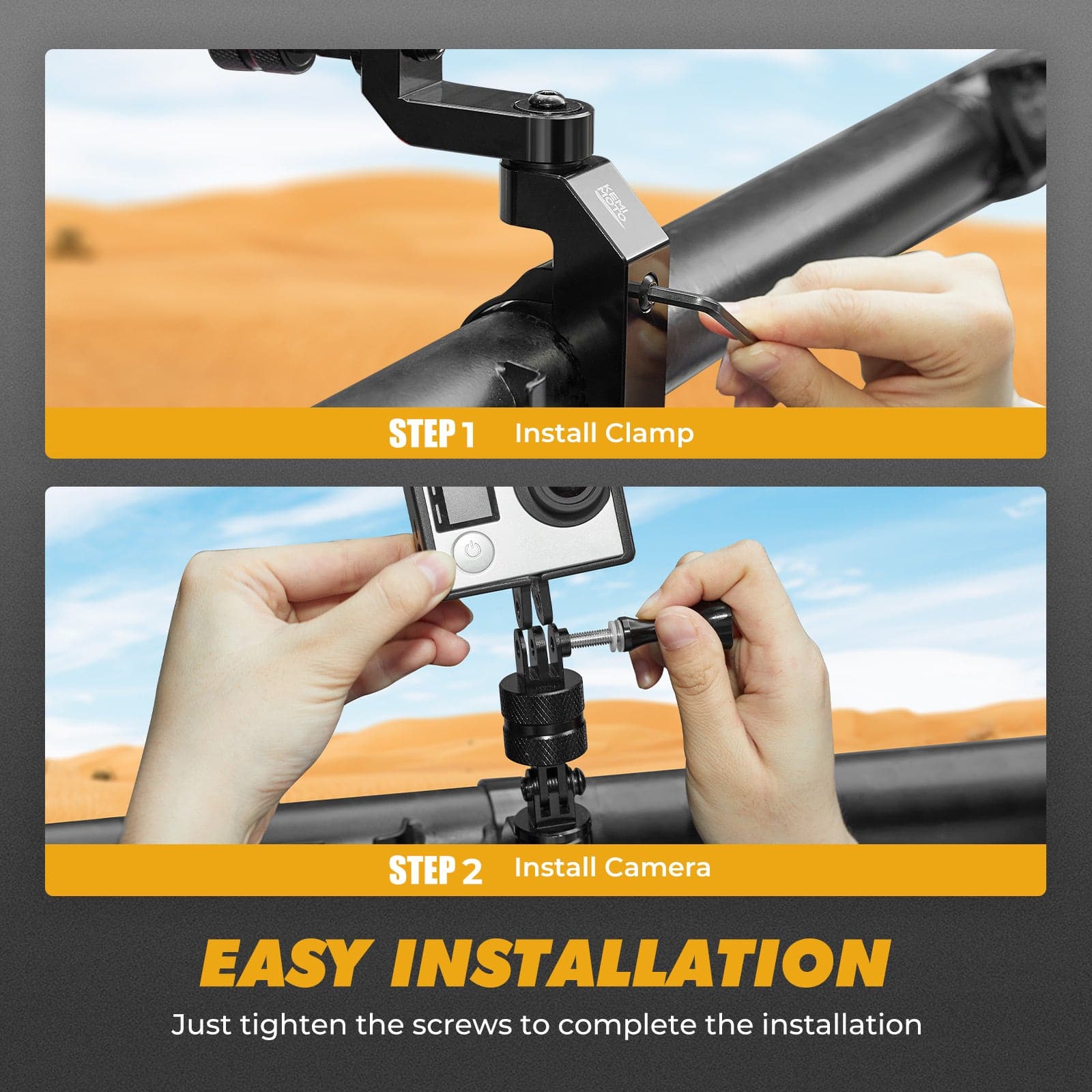 Universal GoPro Roll Bar Mount - Image 8