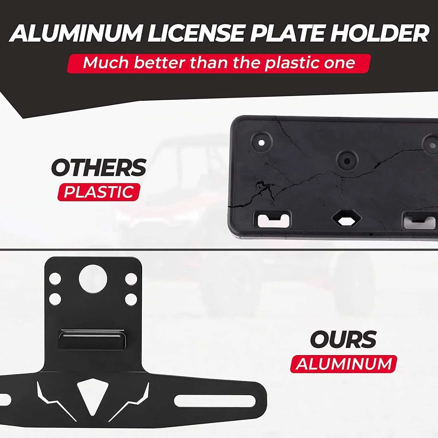 Universal 12V Lighted License Plate Holder for Can Am X3 / Polaris RZR - Image 5