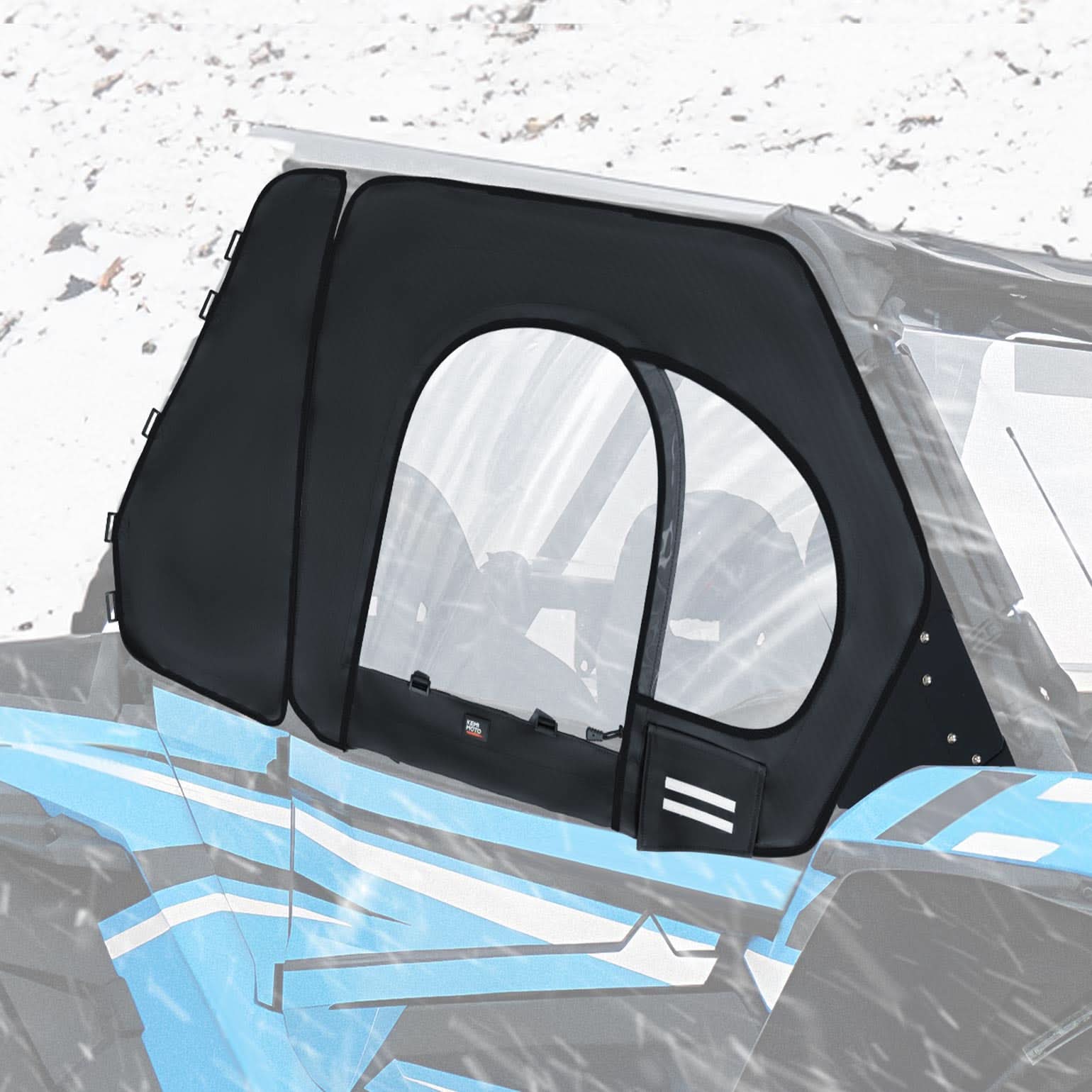 Upper Doors with Steel Frame for Polaris RZR XP 1000 / XP Turbo 2016-2023 - Image 8