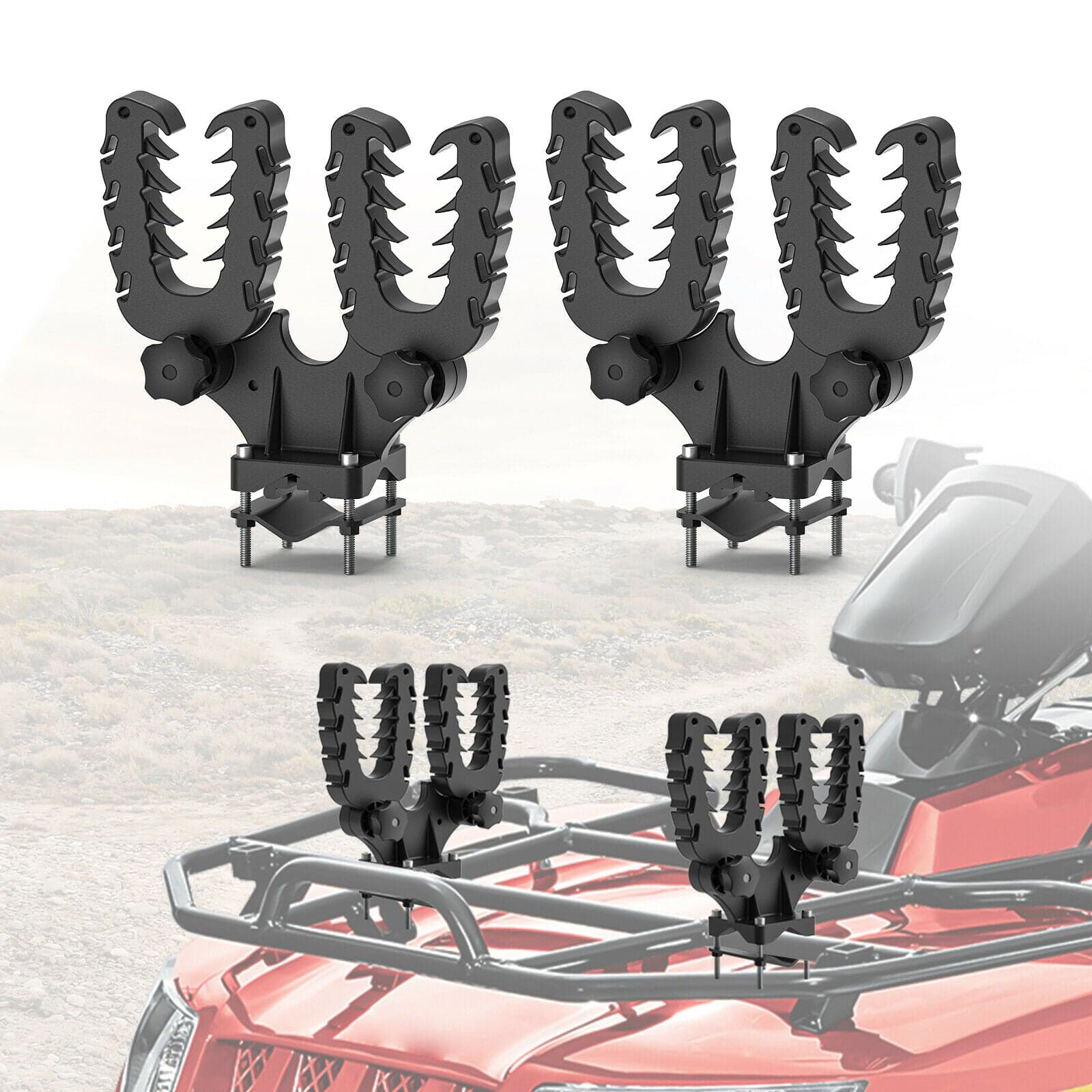 UTV ATV Double U-bracket Mount Grip - Image 9