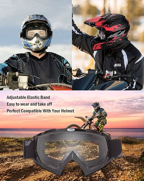 Dirt Bike Goggles Motocross Goggles ATV UTV Goggles Anti UV Riding Goggles - Image 3
