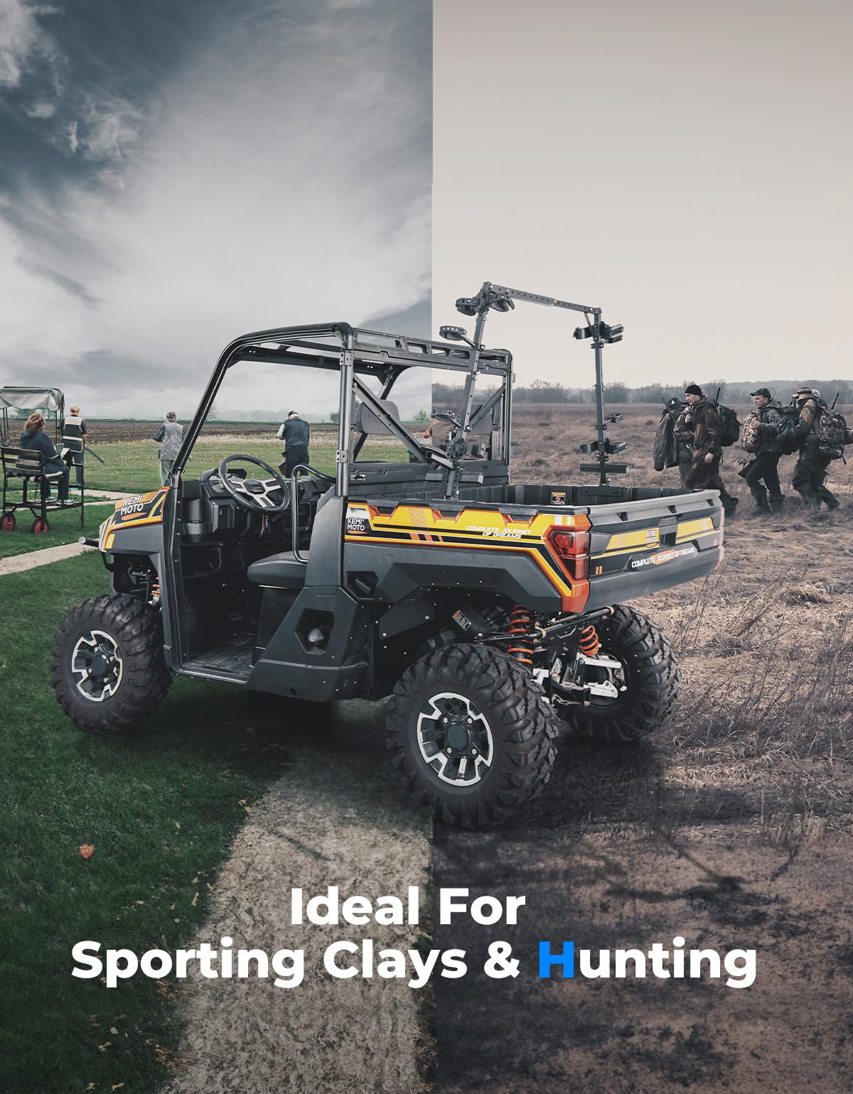 UTV Double Crossbow Rack for Polaris Ranger General Pioneer - Image 6