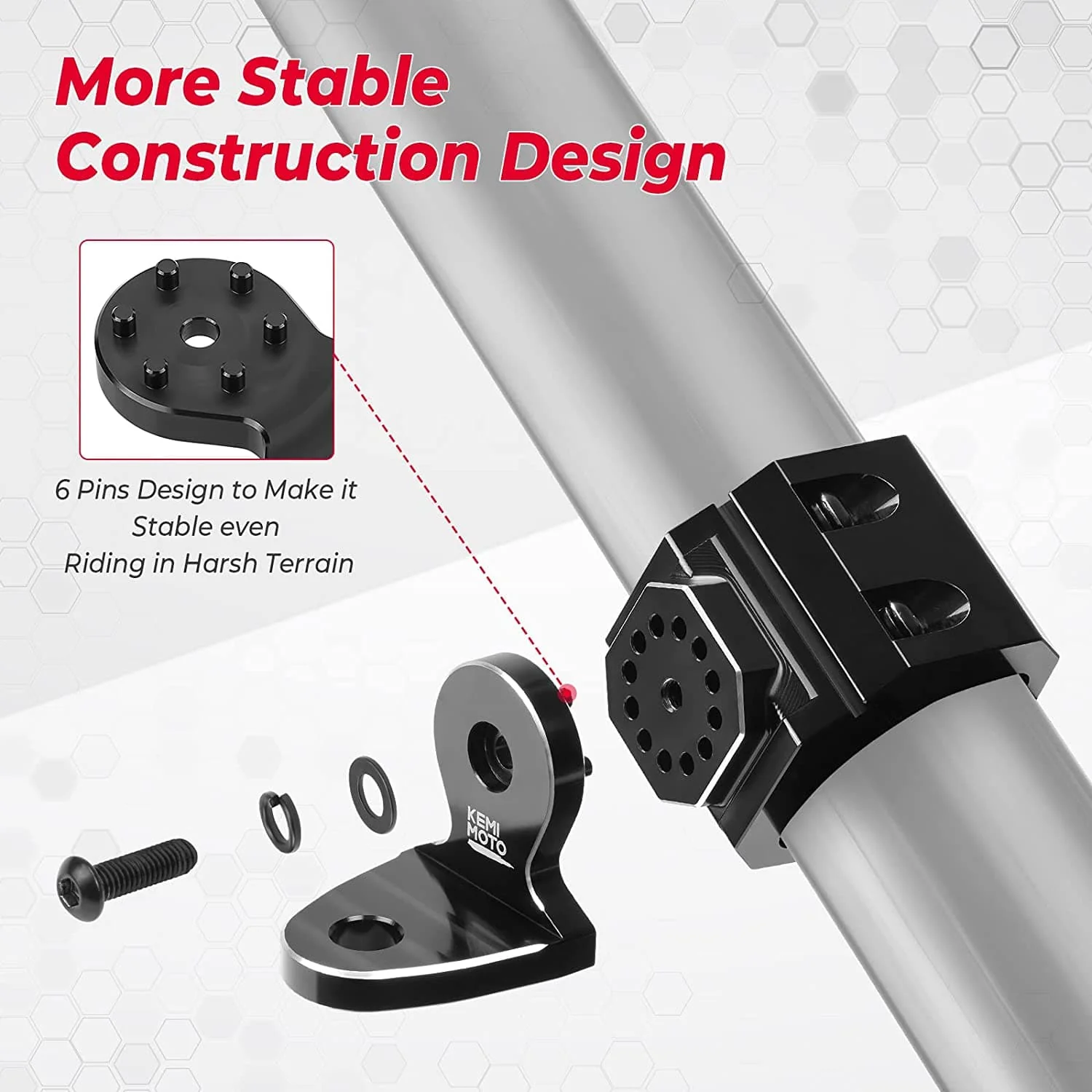 UTV Whip Light Flag Mount for Pro-fit Cage - Image 4