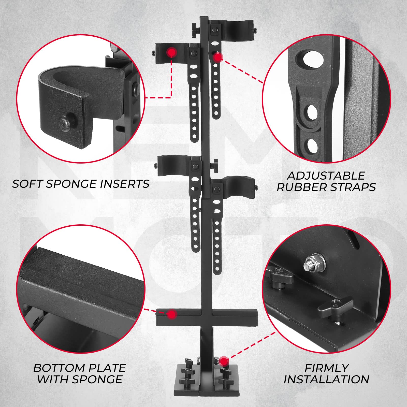 UTV Shotgun Holder, Floor Vertical Mount Holder - Image 3