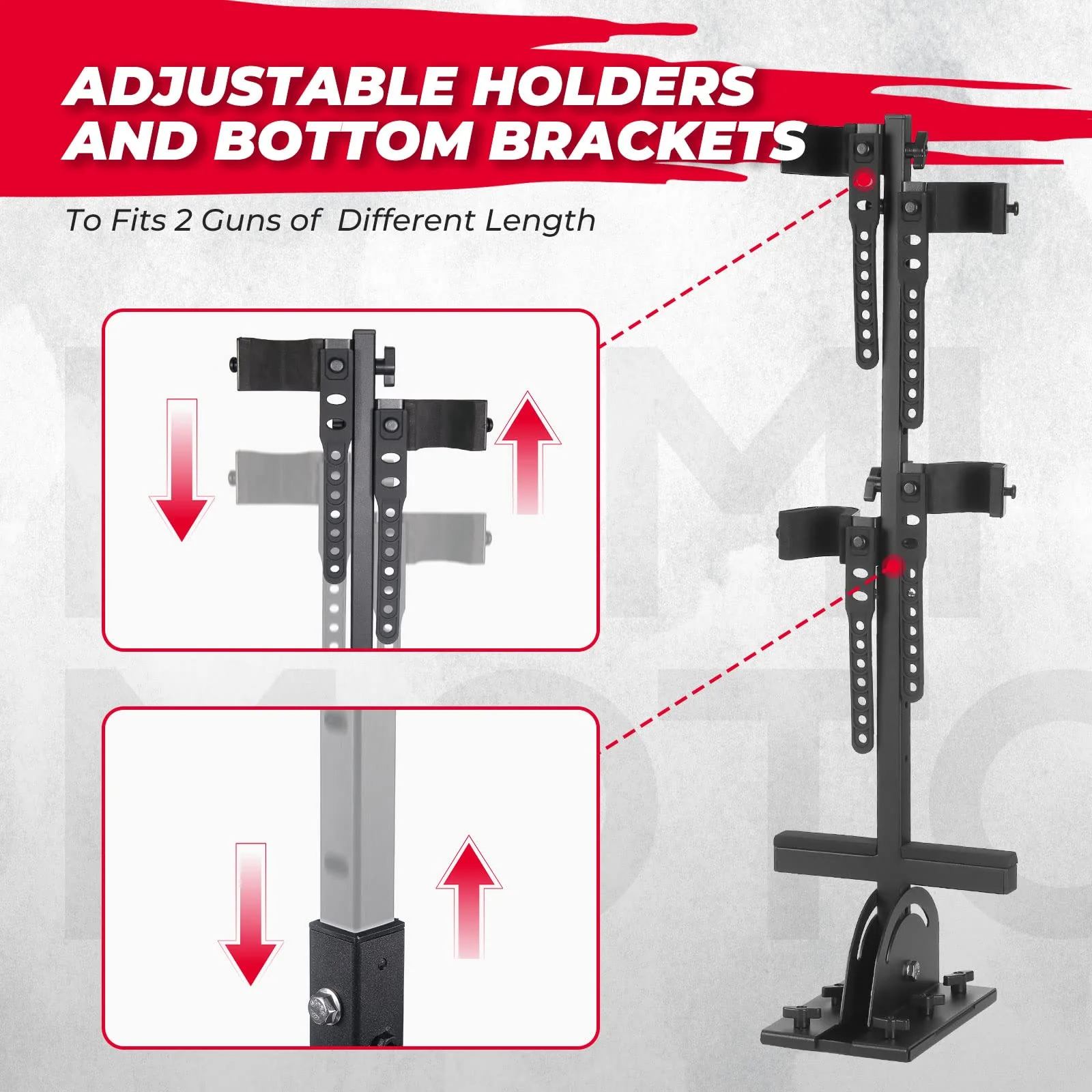UTV Shotgun Holder, Floor Vertical Mount Holder - Image 4